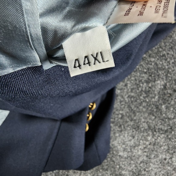 Jack Nicklaus Tournament Series Gold Button Navy Blue Sport Coat Blazer 44XL - Picture 8 of 14